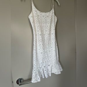 White lace mini dress from Aqua